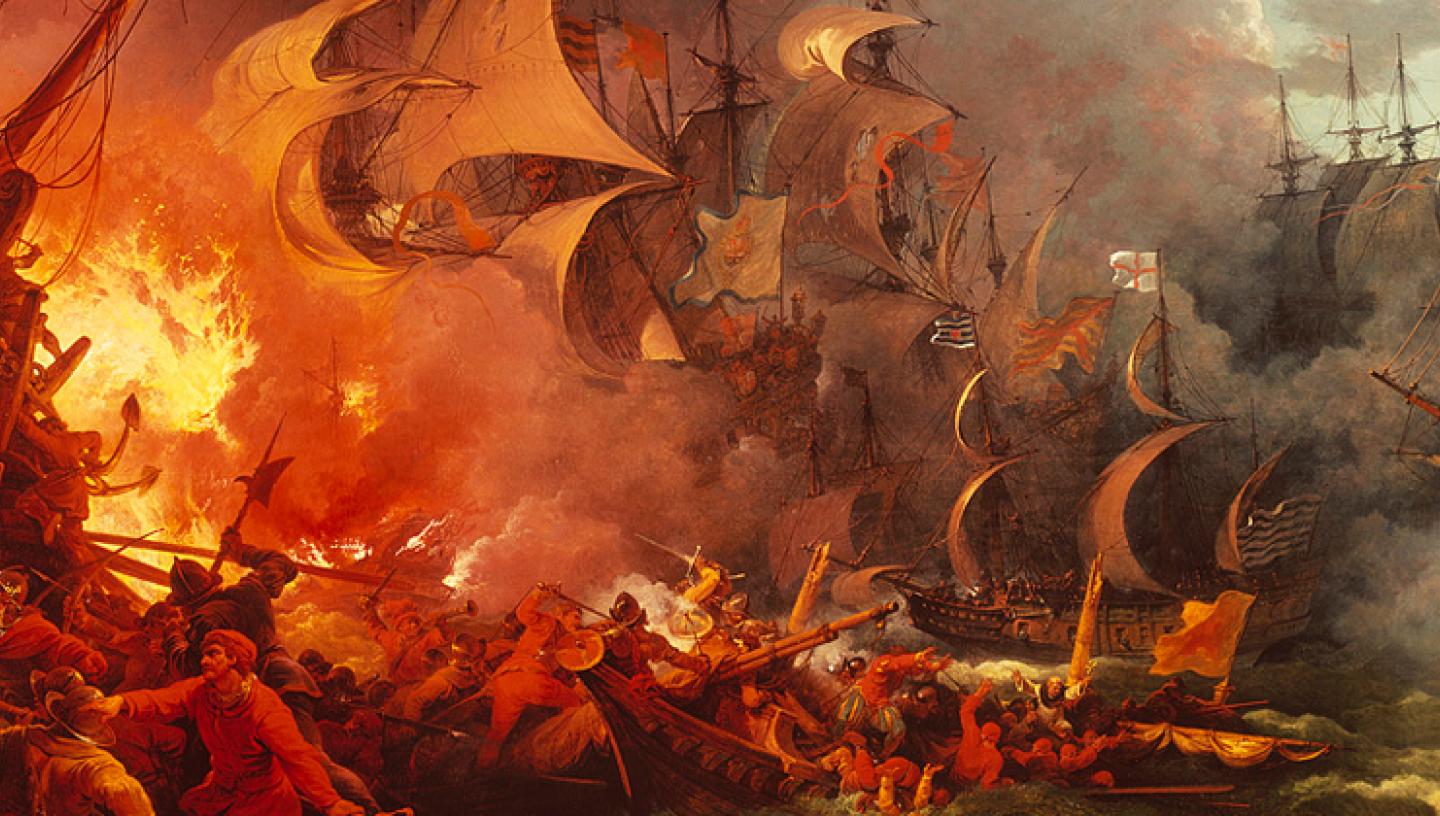 the spanish armada was defeated because